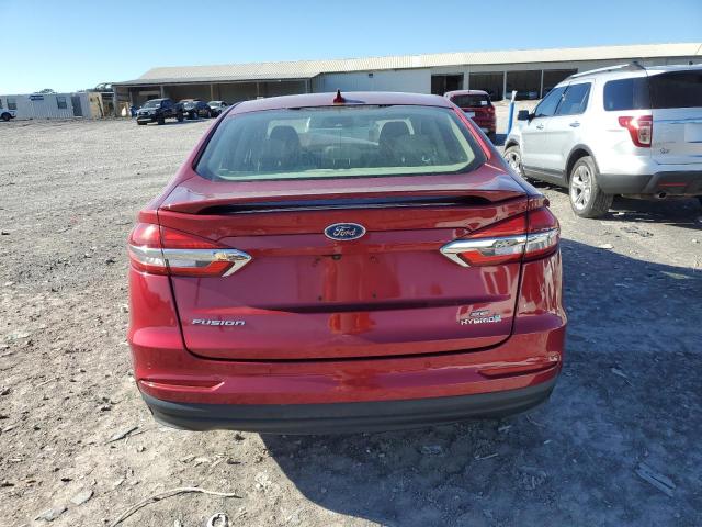 3FA6P0LU6KR204962 - 2019 FORD FUSION SE Tünd qırmızı foto 6