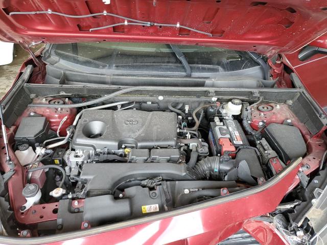JTMW1RFVXKD501939 - 2019 TOYOTA RAV4 XLE Бордовый фото 12