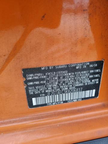 JF2GTAEC3K8206837 - 2019 SUBARU CROSSTREK PREMIUM Narıncı foto 12