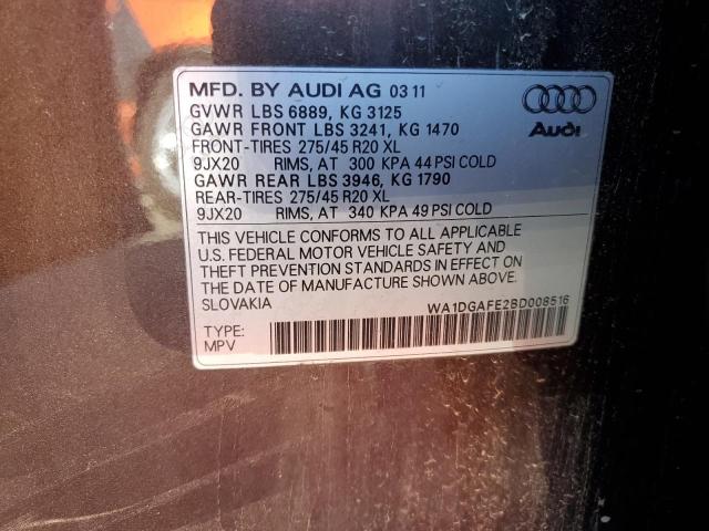 WA1DGAFE2BD008516 - 2011 AUDI Q7 PRESTIGE BLUE photo 13