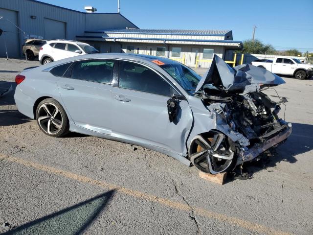 1HGCV2F38NA002321 - 2022 HONDA ACCORD SPORT BLUE photo 4