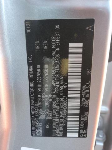 5TDCZRAH8MS089587 - 2021 TOYOTA HIGHLANDER L 银色 照片 14