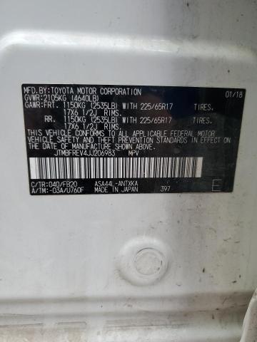 JTMBFREV4JJ206983 - 2018 TOYOTA RAV4 LE Ağ foto 13