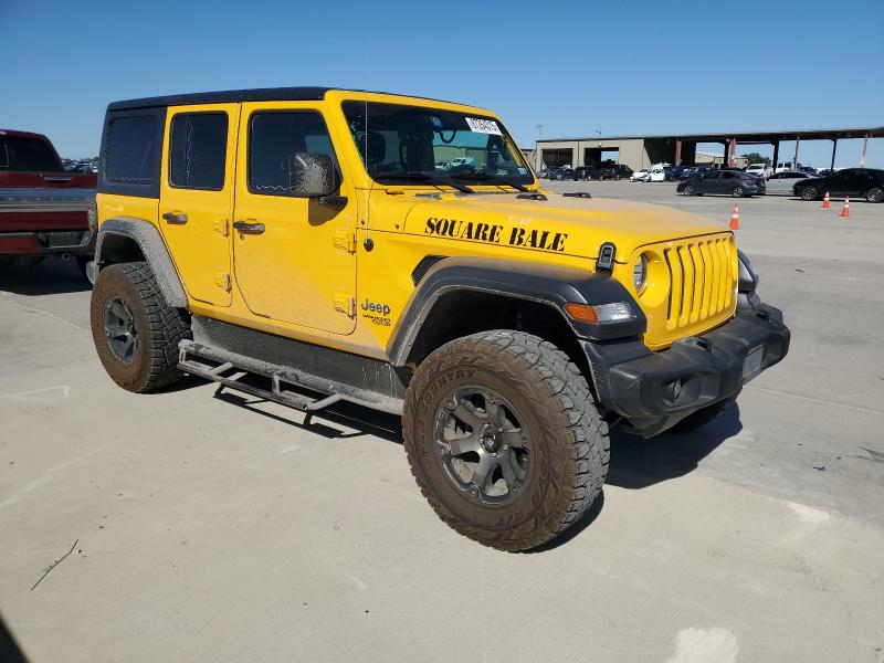 1C4HJXDNXKW553558 - 2019 JEEP WRANGLER U SPORT 金色 照片 4