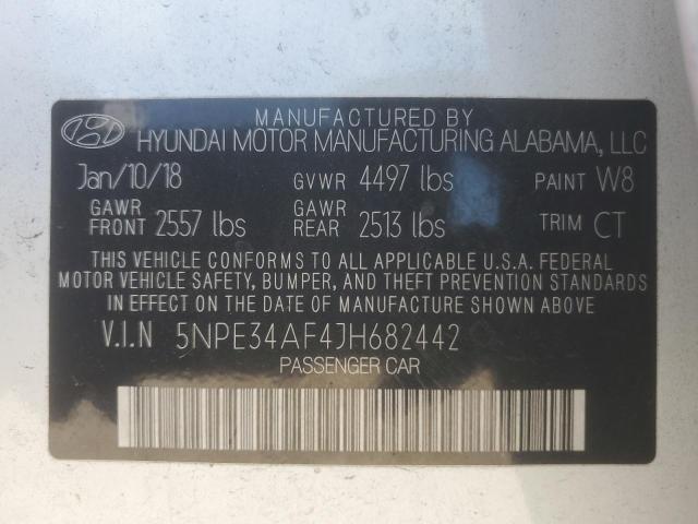 5NPE34AF4JH682442 - 2018 HYUNDAI SONATA SPORT Ağ foto 13