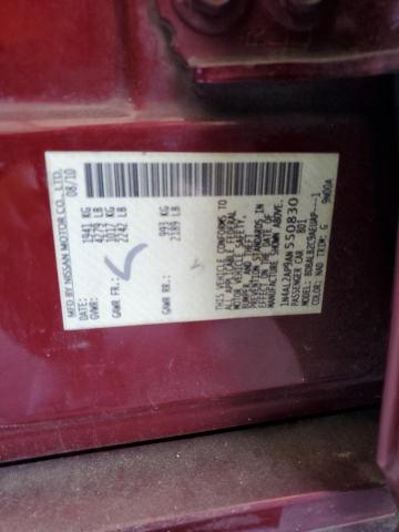 1N4AL2AP9AN550830 - 2010 NISSAN ALTIMA BASE 勃艮第红 照片 12