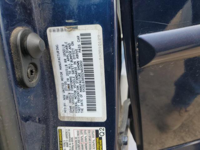 5Y2SL63855Z483802 - 2005 PONTIAC VIBE BLUE photo 12