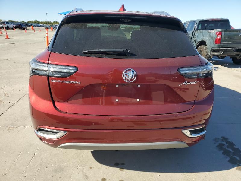 LRBFZRR48ND064599 - 2022 BUICK ENVISION AVENIR ბურგუნდია ფოტო 6