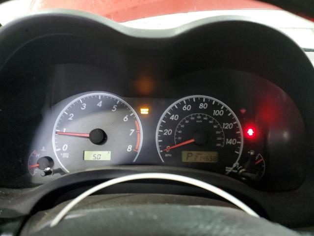 2T1BU4EE6CC900646 - 2012 TOYOTA COROLLA BASE RED photo 9