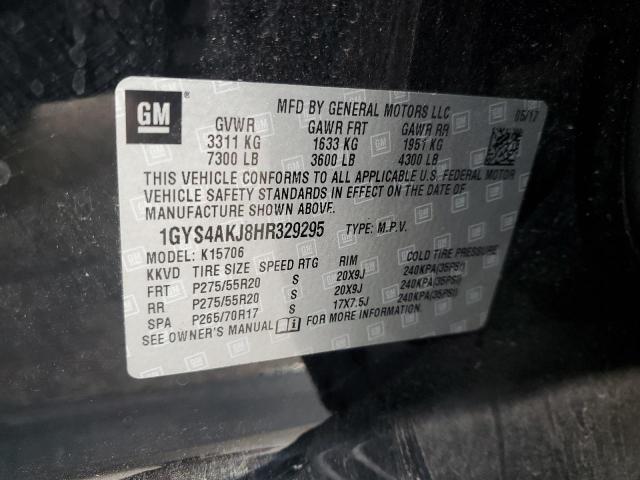 1GYS4AKJ8HR329295 - 2017 CADILLAC ESCALADE BLACK photo 13