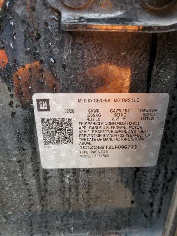 1G1ZG5ST2LF096733 - 2020 CHEVROLET MALIBU RS 黑色 照片 12