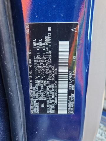 5TBDT441X5S498238 - 2005 TOYOTA TUNDRA DOUBLE CAB SR5 BLUE photo 12