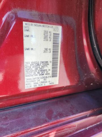 1N4AL3AP2DC100829 - 2013 NISSAN ALTIMA 2.5 RED photo 13