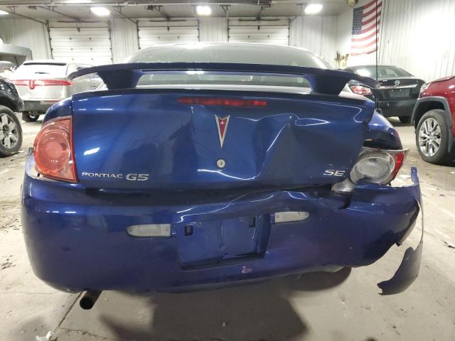 1G2AL15F977328411 - 2007 PONTIAC G5 Bleu photo 6
