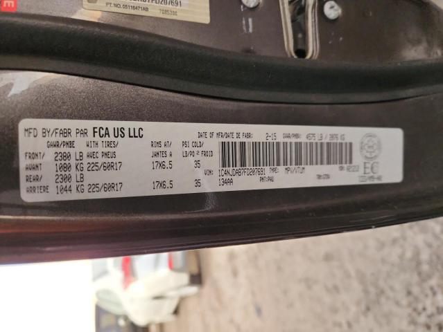 1C4NJDAB7FD207691 - 2015 JEEP COMPASS SPORT GRAY photo 13