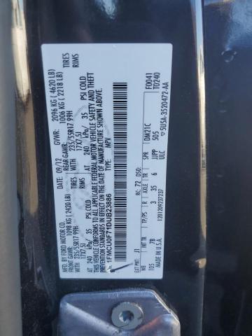 1FMCU0F71DUB23886 - 2013 FORD ESCAPE S BLACK photo 13