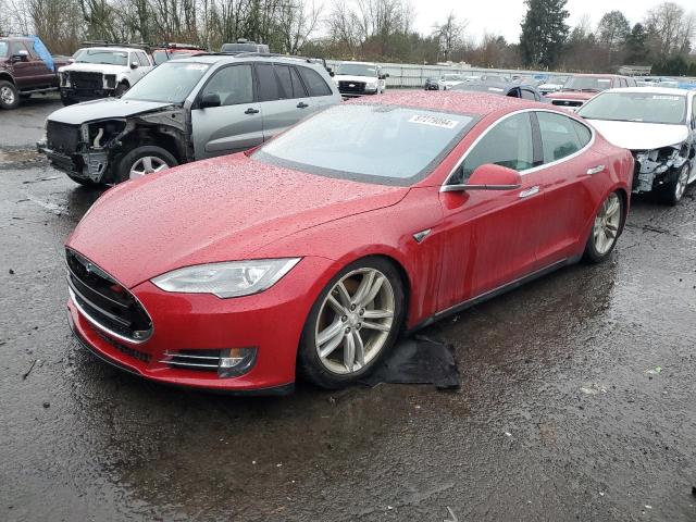 5YJSA1DPXDFP13921 - 2013 TESLA MODEL S წითელი ფოტო 1