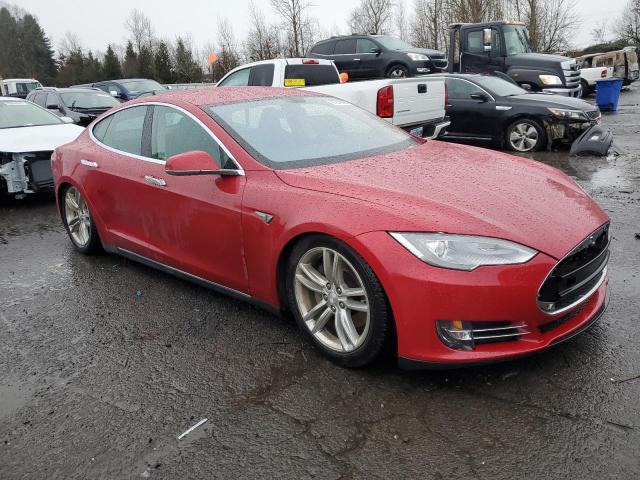 5YJSA1DPXDFP13921 - 2013 TESLA MODEL S წითელი ფოტო 4