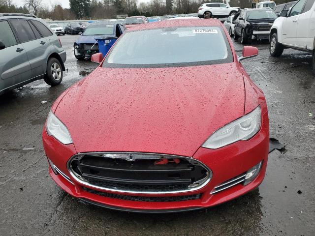 5YJSA1DPXDFP13921 - 2013 TESLA MODEL S წითელი ფოტო 5