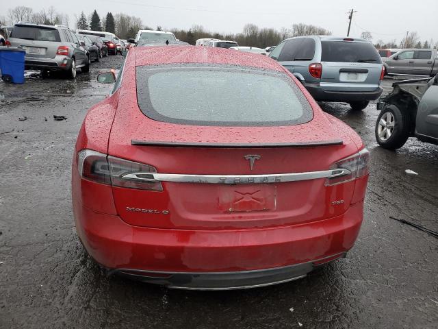 5YJSA1DPXDFP13921 - 2013 TESLA MODEL S წითელი ფოტო 6