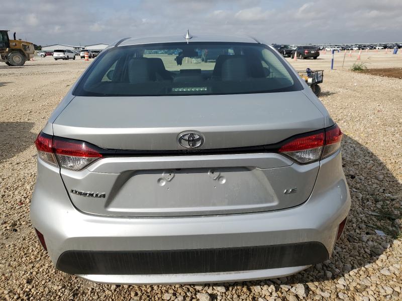5YFEPMAE3MP243154 - 2021 TOYOTA COROLLA LE SILVER photo 6