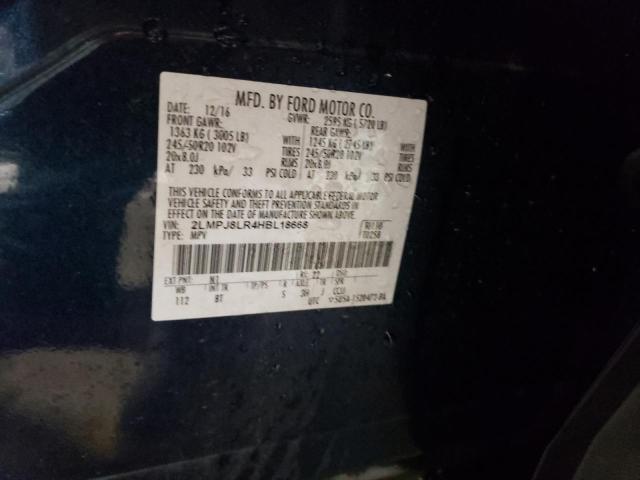 2LMPJ8LR4HBL18668 - 2017 LINCOLN MKX RESERVE Көк фото 13