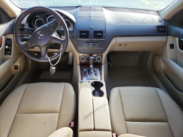 WDDGF5EB1AR123460 - 2010 MERCEDES-BENZ C 300 WHITE photo 8