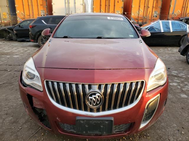 2G4GV5GX1G9155264 - 2016 BUICK REGAL GS BURGUNDY photo 5