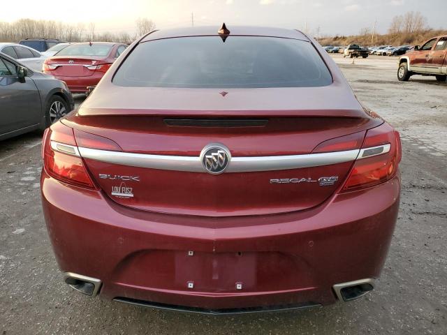 2G4GV5GX1G9155264 - 2016 BUICK REGAL GS BURGUNDY photo 6