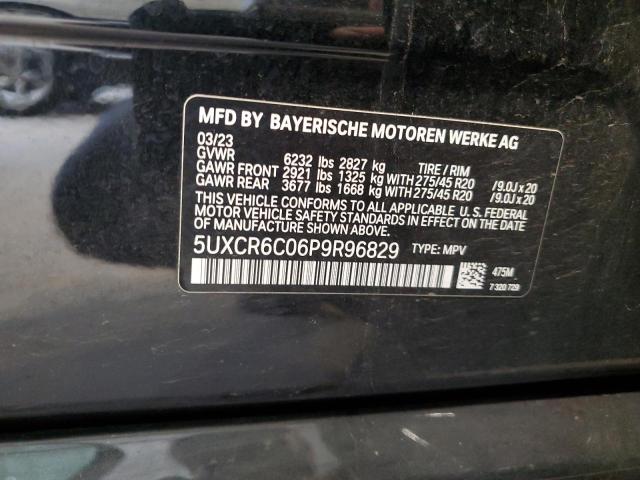 5UXCR6C06P9R96829 - 2023 BMW X5 XDRIVE40I BLACK photo 13
