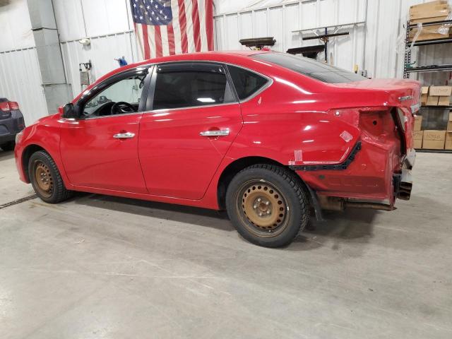 3N1AB7AP7HY206472 - 2017 NISSAN SENTRA S RED photo 2