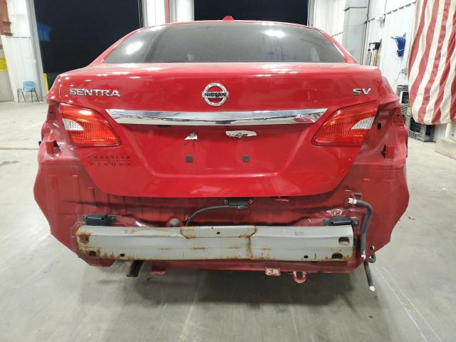 3N1AB7AP7HY206472 - 2017 NISSAN SENTRA S RED photo 6