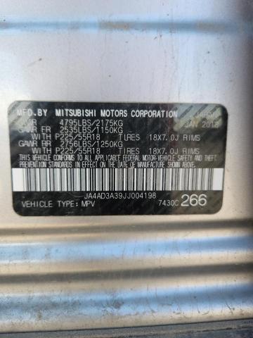 JA4AD3A39JJ004198 - 2018 MITSUBISHI OUTLANDER SE GRAY photo 13