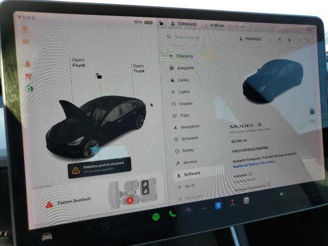 5YJ3E1EA2LF599009 - 2020 TESLA MODEL 3 WHITE photo 9