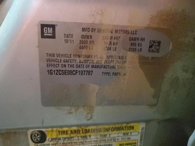 1G1ZC5E08CF197787 - 2012 CHEVROLET MALIBU 1LT SILVER photo 12