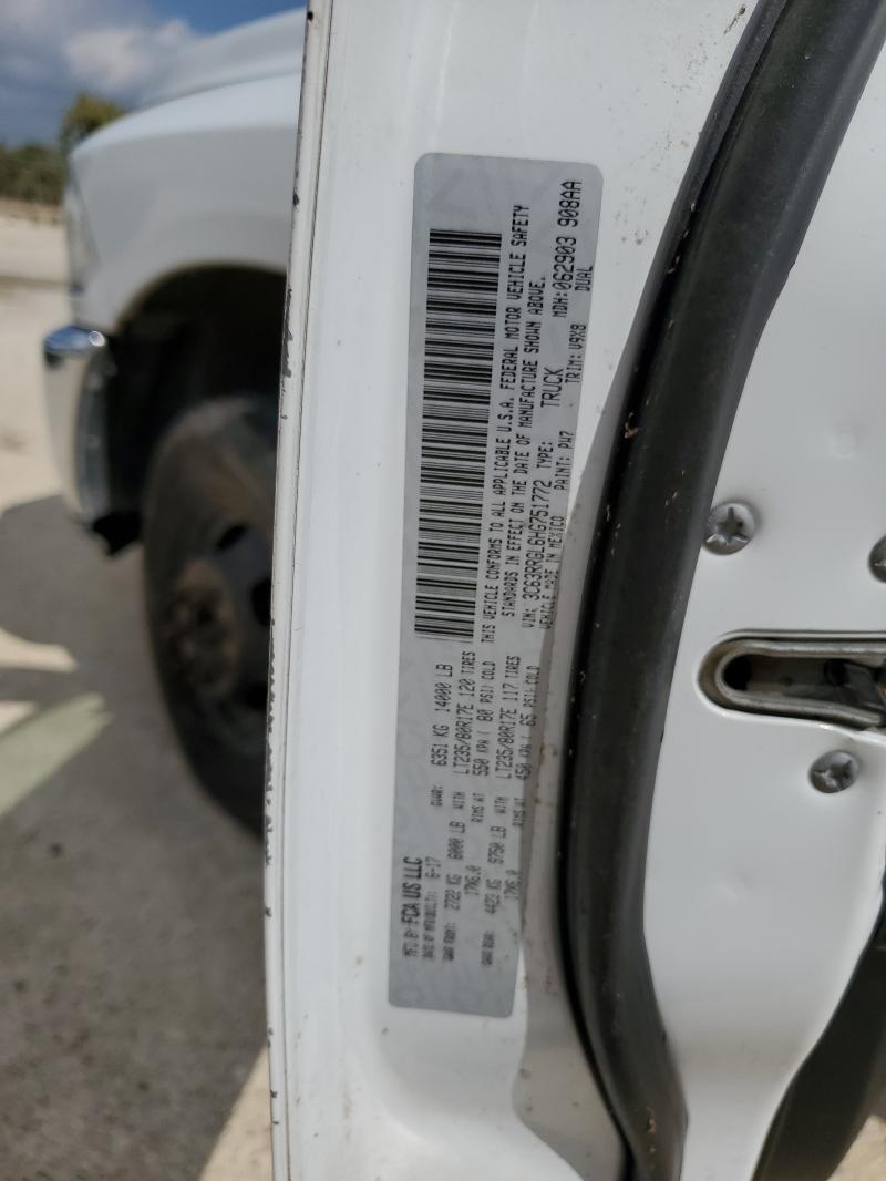 3C63RRGL6HG751772 - 2017 RAM 3500 ST თეთრი ფოტო 12