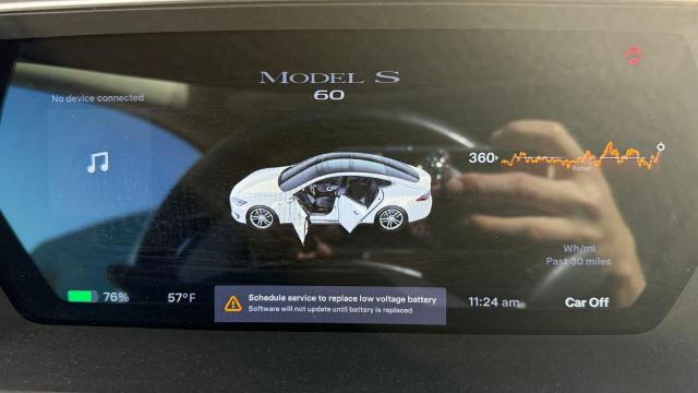 5YJSA1CG8DFP12090 - 2013 TESLA MODEL S WHITE photo 10