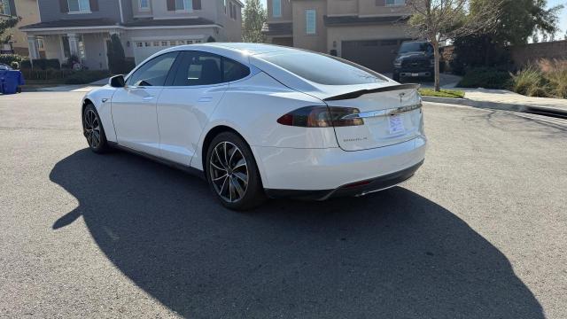 5YJSA1CG8DFP12090 - 2013 TESLA MODEL S WHITE photo 3