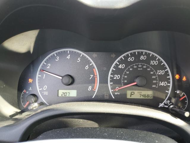 2T1BU40E09C100604 - 2009 TOYOTA COROLLA BASE GRAY photo 9