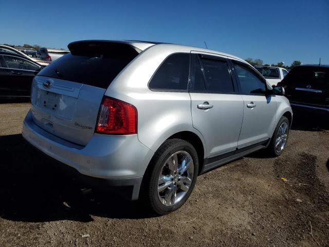 2FMDK3J96CBA09827 - 2012 FORD EDGE SEL SILVER photo 3