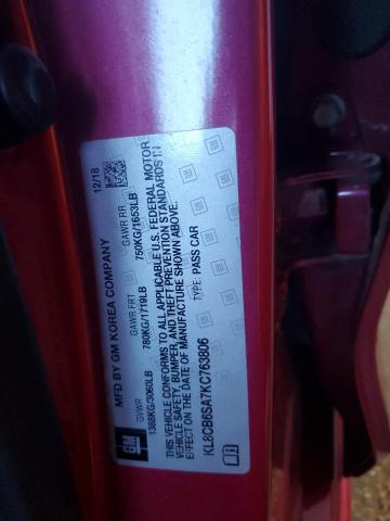 KL8CB6SA7KC763806 - 2019 CHEVROLET SPARK LS ვარდისფერი ფოტო 12