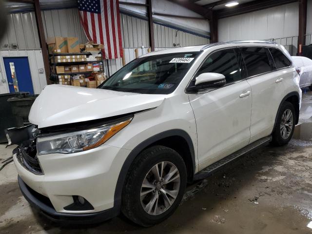 5TDJKRFH3FS223347 - 2015 TOYOTA HIGHLANDER XLE WHITE photo 1