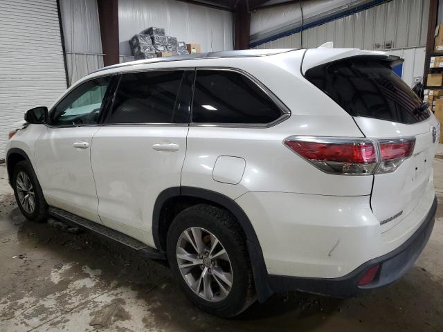 5TDJKRFH3FS223347 - 2015 TOYOTA HIGHLANDER XLE WHITE photo 2