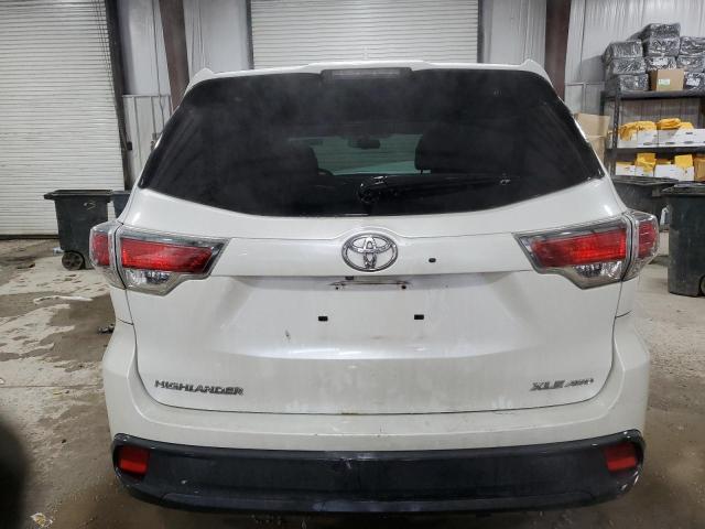 5TDJKRFH3FS223347 - 2015 TOYOTA HIGHLANDER XLE WHITE photo 6