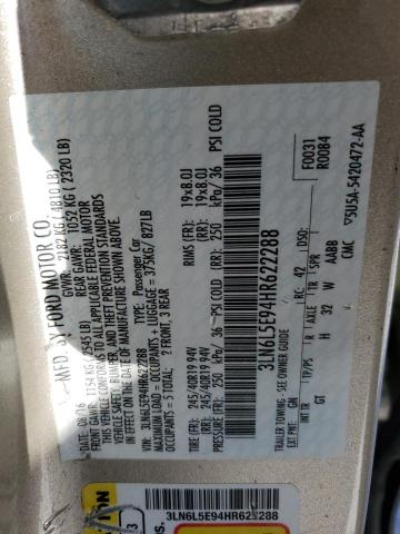 3LN6L5E94HR622288 - 2017 LINCOLN MKZ RESERVE ბეჟი ფოტო 12