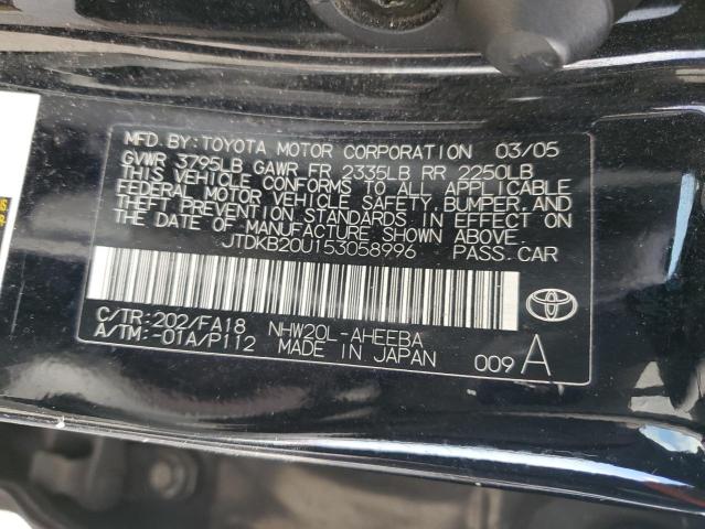 JTDKB20U153058996 - 2005 TOYOTA PRIUS 黑色 照片 12