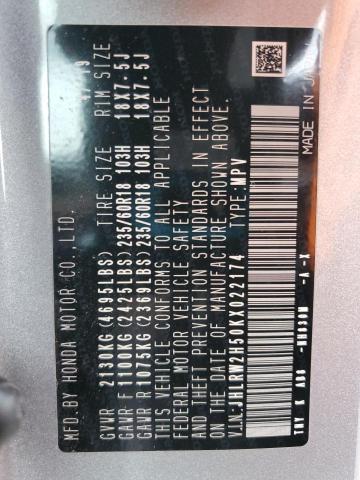 JHLRW2H50KX022174 - 2019 HONDA CR-V EX Silber Foto 14