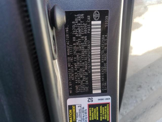 4T1G11AK5PU756617 - 2023 TOYOTA CAMRY SE NIGHT SHADE GRAY photo 12