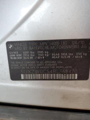 5UXZW0C54BL368470 - 2011 BMW X5 XDRIVE35D SILVER photo 13