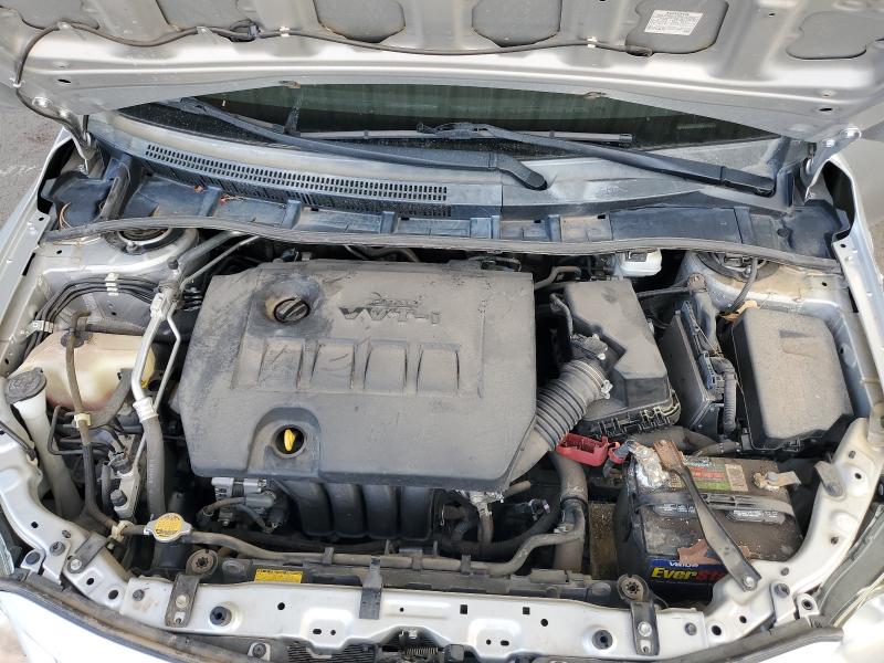 5YFBU4EE4CP024482 - 2012 TOYOTA COROLLA BASE SILVER photo 11